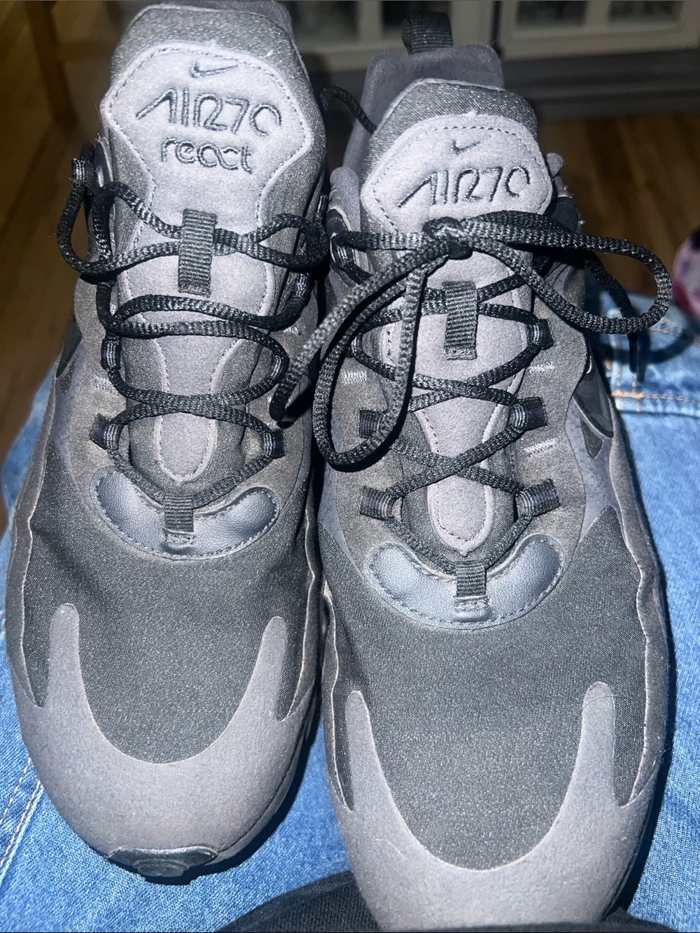 Nike Air270 React Men's Sneakers – Black and Gray